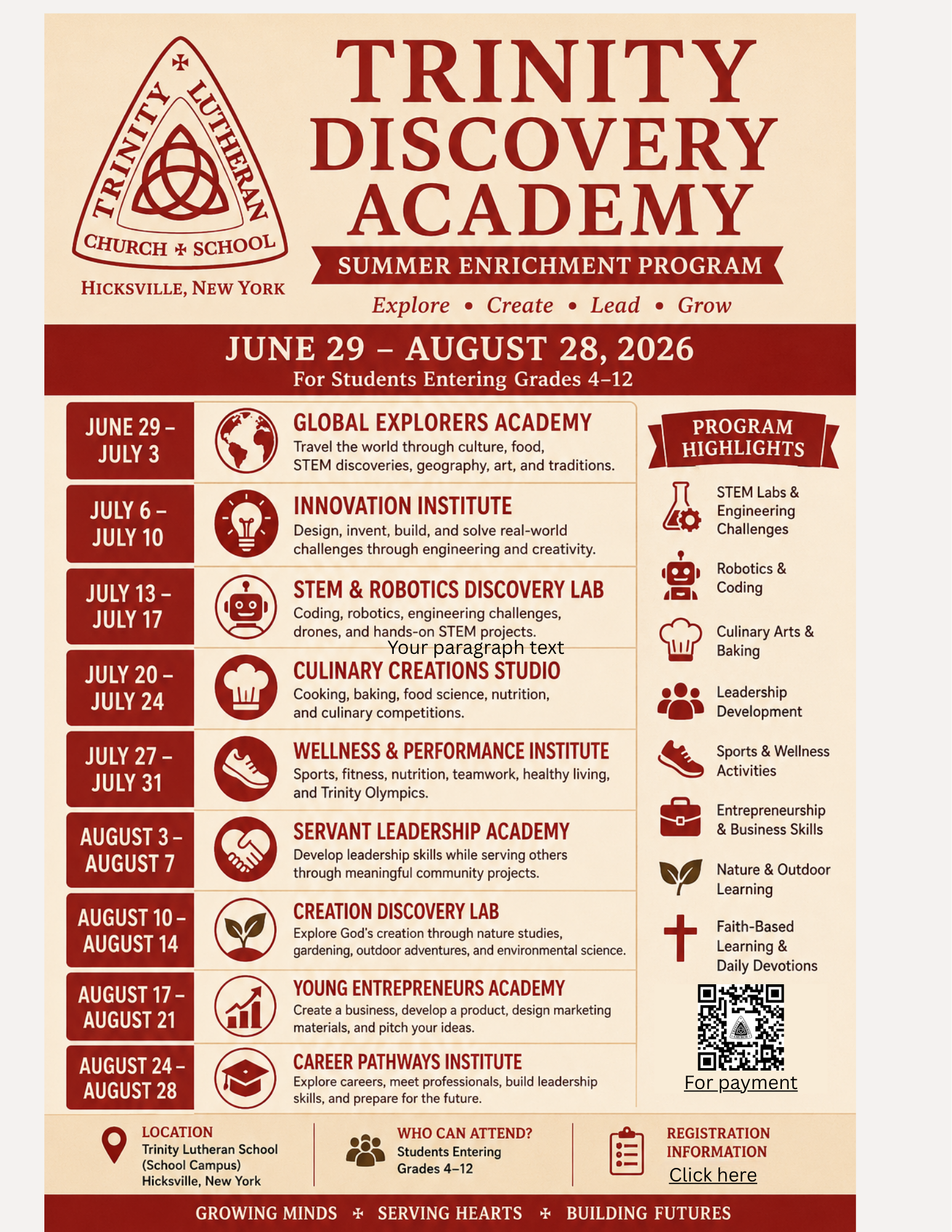 Trinity Discovery Academy Fundraiser